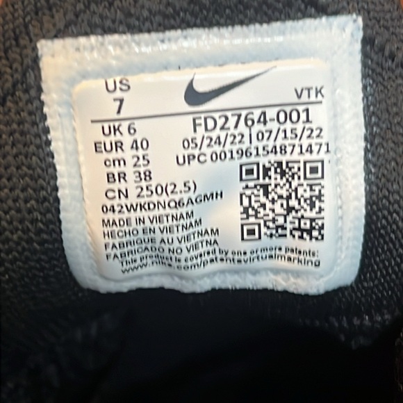 Nike Air Max Flyknit Racer Triple Black Size 7 Mens Shoes FD2764-001 - Picture 10 of 13